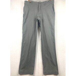 Columbia Men's Olive Cargo Cotton Pants With Zippered Pockets Size 35 x32(36x32)